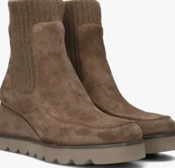 taupe unisa enkellaarsjes leysa