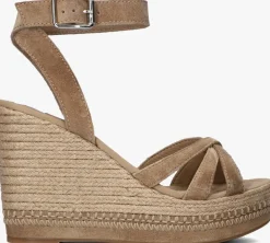 taupe unisa sandalen met hak munjal