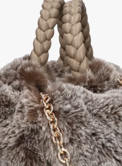 taupe unisa schoudertas znavia