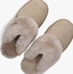 taupe warmbat pantoffels flurry