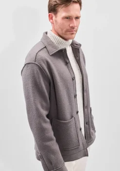 taupe xacus overshirt overshirt