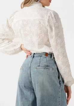 witte aaiko blouses lien long sleeve co 510