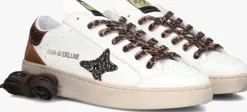 witte ama brand deluxe lage sneakers slam