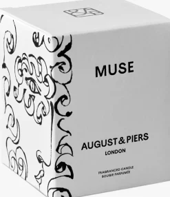 witte august & piers geurkaarsen muse 90gr - scented candle
