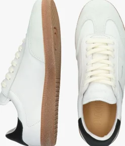 witte blackstone lage sneakers lime wren dames