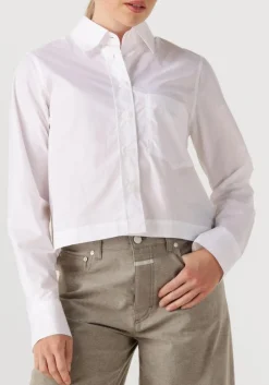 witte closed blouses cropped classic shirt