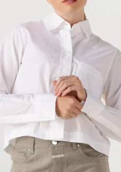witte closed blouses cropped classic shirt