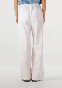 witte co'couture wijde broek loisecc linen long pant