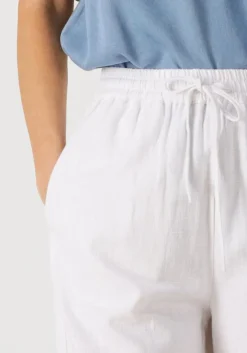 witte co'couture wijde broek loisecc linen long pant