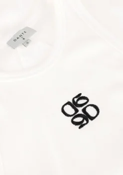witte dante6 top monogram logo tank top