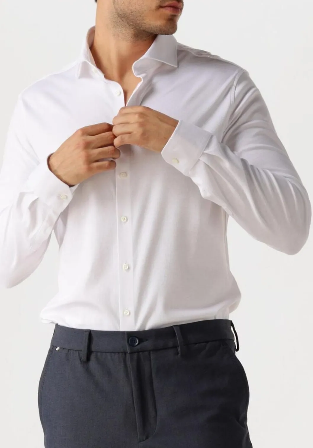 witte desoto luxury klassiek overhemd luxury hai 1/1