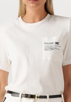 witte elisabetta franchi t-shirt t shirt