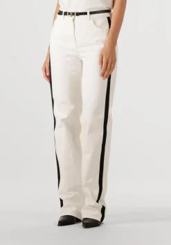 witte elisabetta franchi straight leg jeans jeans trousers