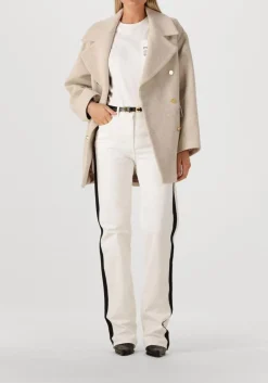 witte elisabetta franchi straight leg jeans jeans trousers