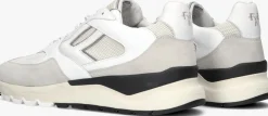 witte floris van bommel lage sneakers sfm-10154 de treener