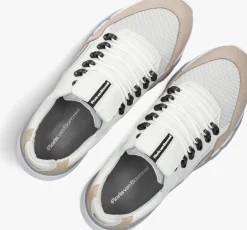 witte floris van bommel lage sneakers sfm-10135 de zager
