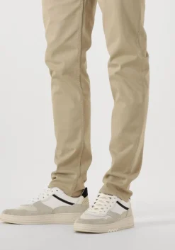 witte floris van bommel sneakers sfm-10166 de okker