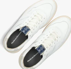 witte floris van bommel sneakers sfm-10166 de okker