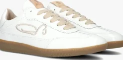 witte fred de la bretoniere lage sneakers pearl sign