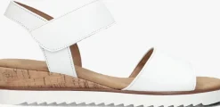 witte gabor sandalen met hak 750.2