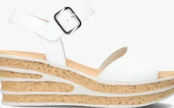 witte gabor sandalen met hak 651