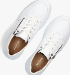 witte hartjes lage sneakers wave
