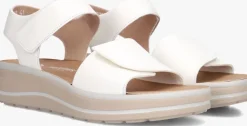 witte hartjes platte sandalen woogie