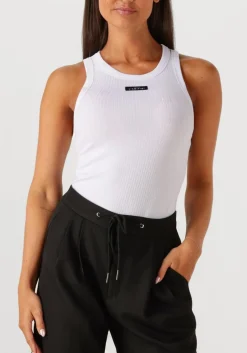 witte haute l'amitié top rib badge tank