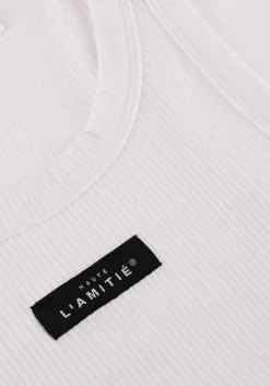 witte haute l'amitié top rib badge tank