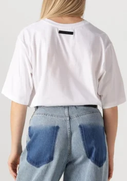 witte haute l'amitié t-shirt crew rub print tee