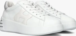 witte hogan lage sneakers rebel h564 allacciato
