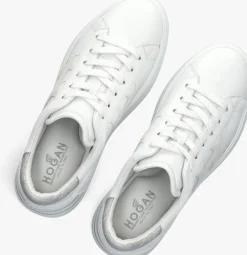 witte hogan lage sneakers rebel h564 allacciato