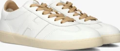 witte hogan lage sneakers cool allacciato