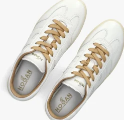 witte hogan lage sneakers cool allacciato