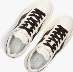 witte hogan lage sneakers h-stripes h spezzata
