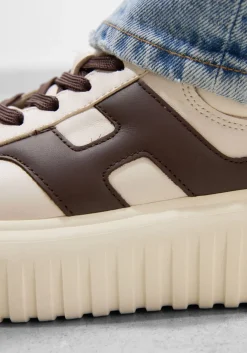 witte hogan lage sneakers h-stripes h spezzata