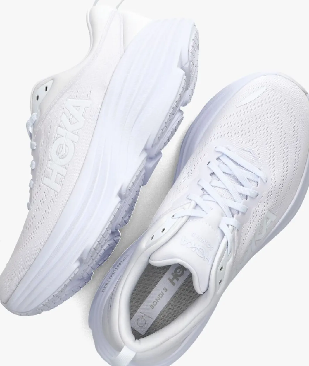 witte hoka lage sneakers bondi 8