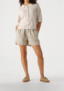 witte knit-ted korte broek malin