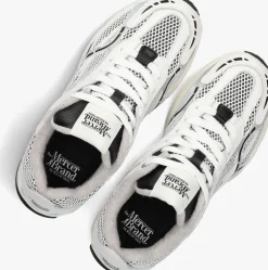 witte mercer amsterdam lage sneakers the re-run white/silver