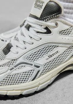 witte mercer amsterdam lage sneakers the re-run white/silver