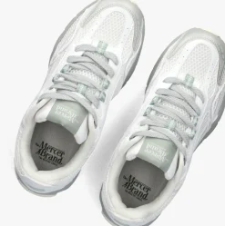 witte mercer amsterdam lage sneakers the re-run grape