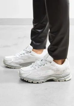 witte mercer amsterdam lage sneakers the re-run grape