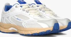 witte mercer amsterdam lage sneakers the re-run grape