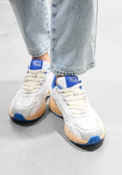 witte mercer amsterdam lage sneakers the re-run grape