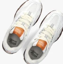 witte mercer amsterdam lage sneakers the re-run grape