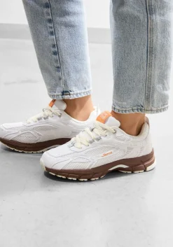 witte mercer amsterdam lage sneakers the re-run grape