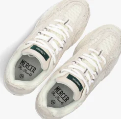 witte mercer amsterdam lage sneakers the re-run monchrome