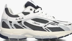 witte mercer amsterdam lage sneakers the re-run white silver