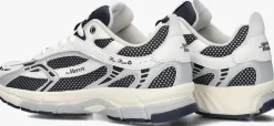witte mercer amsterdam lage sneakers the re-run white silver