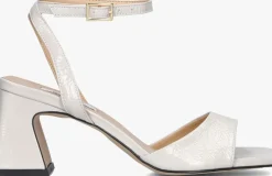 witte notre-v sandalen met hak 22304